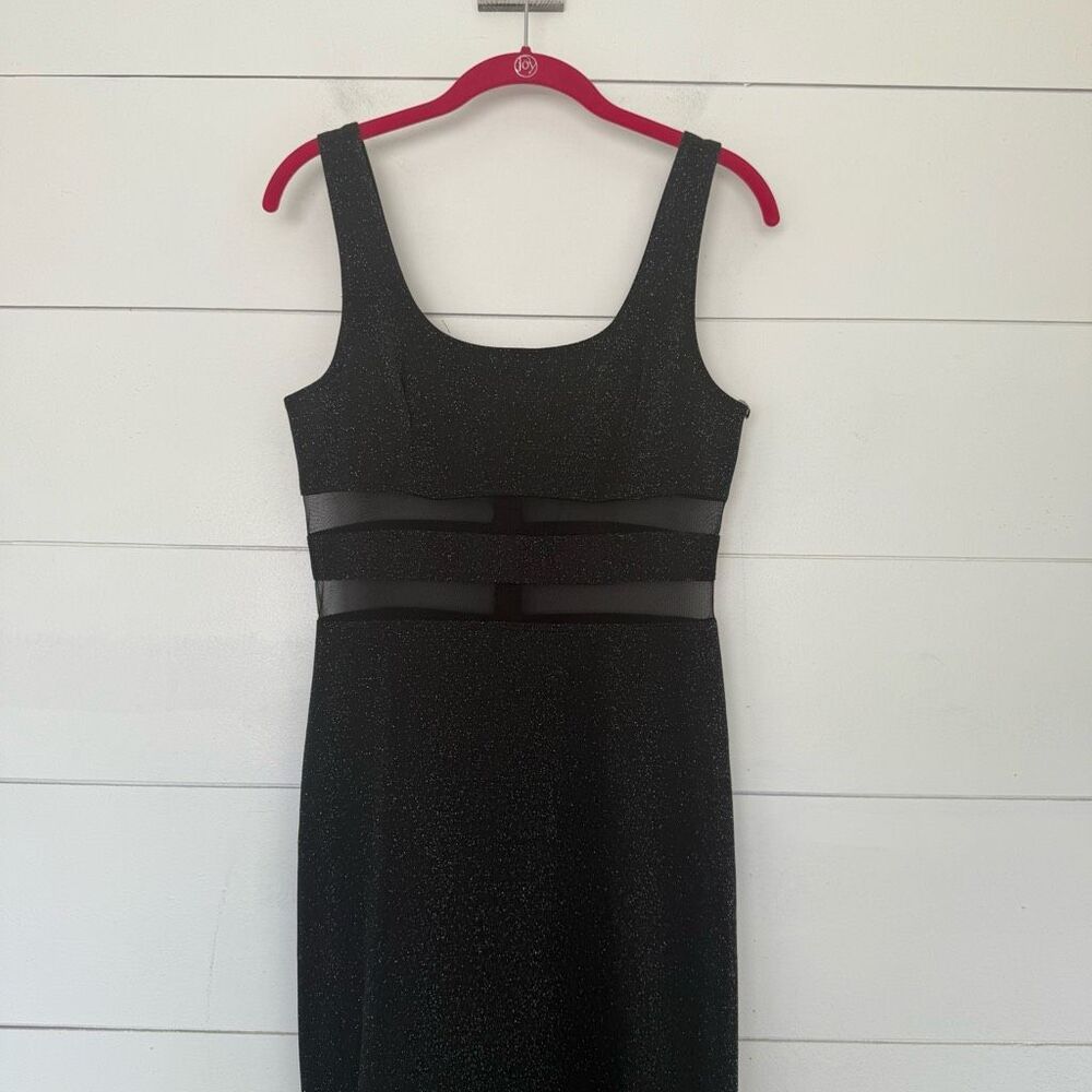 Rampage Women’s Medium Mesh Black Maxi Dress Y2K 2000s